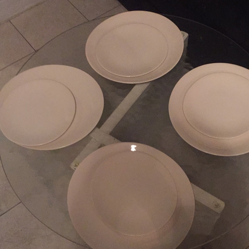 Set of 6(4 shown) dinner and salad plates